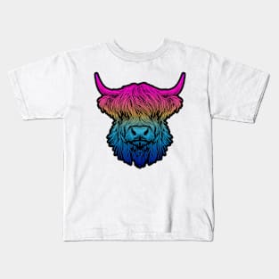 No Bad Hair Day Cow Kids T-Shirt